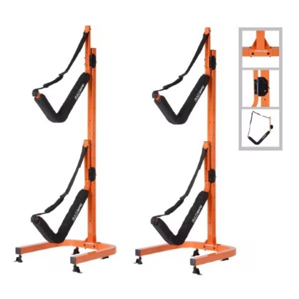 Double Kayak Storage Rack, Self-Standing Dual Canoe Kayak CLeisure Sportsle Set, Adjustable Safety, Leisure Sports, Mfr#: 693877SVC